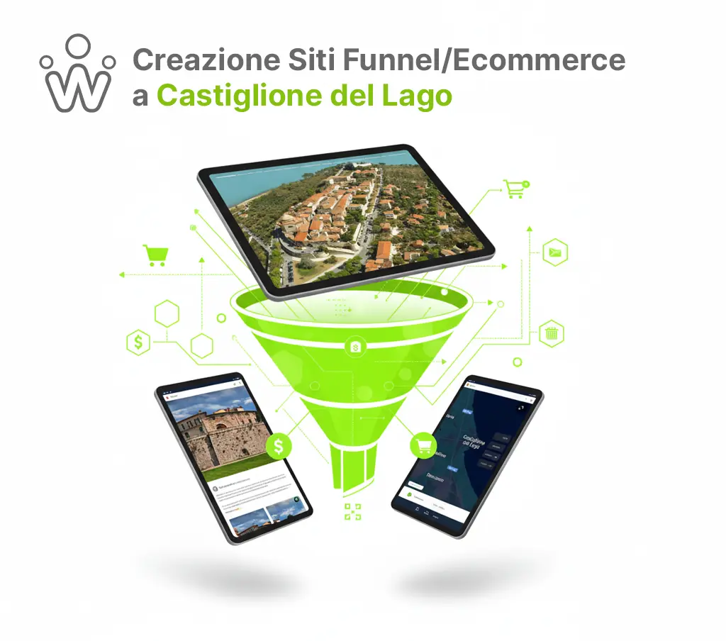 Creazione siti web ecommerce o Funnel a Castiglione del Lago